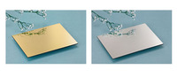 Panneaux composites en aluminium miroir Alucobond modernes, écologiques, imperméables, ignifuges, 4 mm, PVDF, différentes couleurs, pour hôtel, appartement