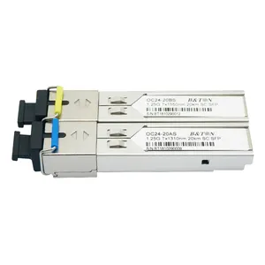 BTON E1MG-1G-BXU-20/E1MG-1G-BXD-20 1000BASE-BX BiDi SFP 20千米SC SFP收发器模块