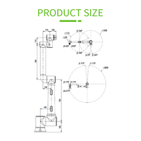 10kg carga útil 14m alcance aluminio acero soldadura cobot brazo directo de fábrica precio más bajo entrega rápida soporte OEM COBOT ARM