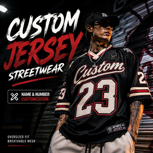 Maillot de sport personnalisé pour homme, streetwear, coupe oversize, maille respirante en polyester, sublimation, broderie, nom et numéro, OEM ODM - Product Image 1