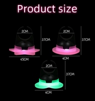Lampu Cincin LED RGB 15 Warna Langxun Love dengan Logo Kustom Plastik untuk Konser, Rapat, Iklan, Hadiah Promosi