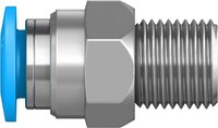 Raccord rapide droit fileté en laiton et acier inoxydable, neuf, de marque originale, QS-1/8/4/3/8/2-4/6/8/10/12-I
