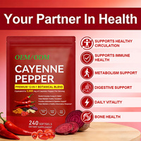 12 en 1 Gélules de Poivre de Cayenne avec Vitamines D3, K2, E, Aubépine, Betterave et Curcuma – Complément pour la Circulation Sanguine