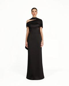 Collezione <span class=keywords><strong>Invernale</strong></span> 2025: Abito Casual da Donna in Tessuto, Senza Maniche, Plissettato, Asimmetrico, Lunghezza a Terra, Design di Nicchia - Product Image 6