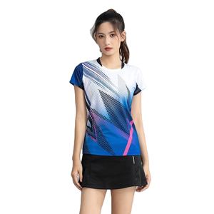 Diseño de Logotipo Personalizado, Camisetas Deportivas Sublimadas para Tenis de Mesa y Bádminton de Equipos Nacionales, Unisex, 100% Poliéster, Cuello Redondo Ligero - Product Image 4