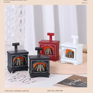 Cheminée miniature de maison de poupée en gros, modèle de poêle lumineux, mobilier de maison, décor de scène de cuisine et de salon, jouet - Product Image 4
