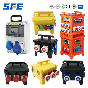 Boîte <span class=keywords><strong>de</strong></span> distribution d'énergie électrique industrielle combinée portable étanche IP65 avec <span class=keywords><strong>prise</strong></span> industrielle SFE et certification CE - Product Image 2