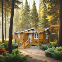 Modernes Design Hochwertige Vorgefertigte Villa Holzakzente Holzhaus für Schlafzimmer Küche Wohnzimmer