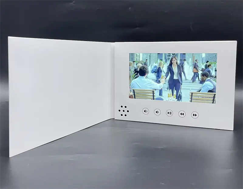 Benutzer definierte Hochzeit Video Gruß karte Blank 7 Zoll Digital Video Broschüre Lcd Bildschirm