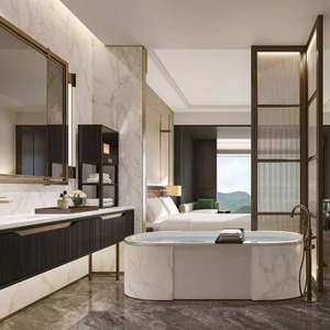 Ensemble de meubles modernes minimalistes sur mesure de pointe pour chambre à coucher, salon, salle de bain - Solution complète pour la construction et l'immobilier - Product Image 2