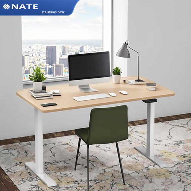 2AF2 D5 Ergonomic Modern Design Office Standing Desk Electric Height Adjustable Computer Desk with Electronic Adjustment