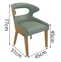 Ensemble de mobilier de café : Chaise de salle à manger en bois courbé vert sauge, banquette et table en terrazzo à base dorée pour bistro et pâtisserie