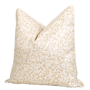 Throw Pillow Cover 18x18 20x20 Home Decoration <strong>Cushion</strong> Covers Elegant <strong>Beige</strong> Jacquard Pillowcase for Livingroom Bedroom Couch - Product Image 2