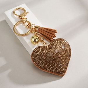 Wholesale Rhinestone Heart Keychain Tassel Pendant, Stylish Women's <b>Bag</b> <b>Charm</b>, Bulk Pack Accessory - Product Image 4