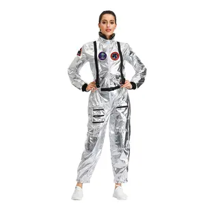 Disfraz de Halloween para hombre y mujer, disfraz de astronauta, Cosplay de fiesta espacial