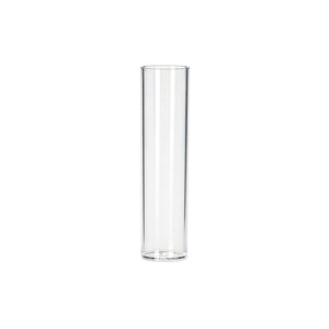 Tubes à essai en plastique transparent 25x95mm, matériau PS PP, bouche plate, paquet de 100 pièces - Product Image 1