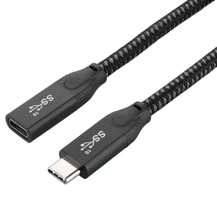 ULT-고품질 USB 3.1 꼰 남성 USB-C 연장 케이블