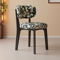 Chaise de salle à manger en bois massif nordique, design minimaliste de luxe léger, style mid-century, revêtement en cuir, pliable et rotative pour la salle à manger