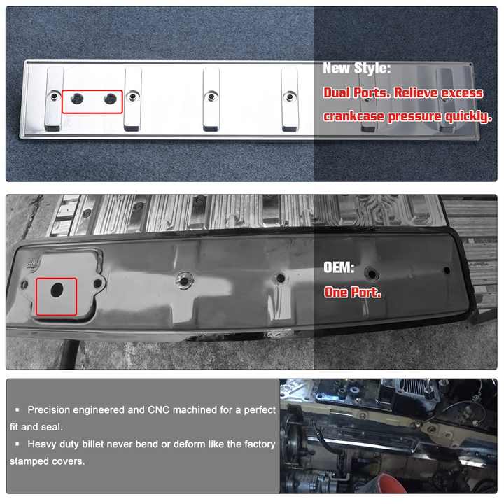 426 Hemi Valve Cover Rudy's Billet Aluminum Tappet Cover For 5.9L - Foto 6