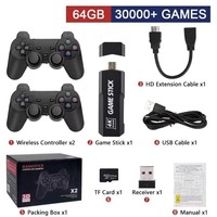 Console de Jeu TV GD10 Plus Améliorée, Haute Qualité, Sans Fil, Carte TF, Manette Sans Fil, Plus de 30000 Jeux Classiques Portables