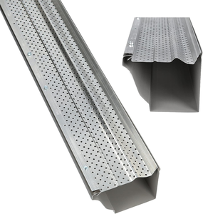 Protection de gouttière en aluminium de 5 pouces/6 pouces de largeur, 4 pieds de long, prix inférieur - Product Image 1
