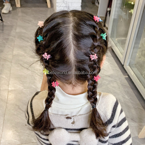 BELLEWORLD wholesale <strong>Hairpin</strong> 50pcs fashion cute baby girls hair clips kids candy rabbit mini flower claw clips clip di capelli