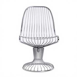 Bulk Quantity Metal <b>Wire</b> Chair Silver Color Modern Style Elegant Quality Lowest Price School & Office Chairs for Garden Decor - Product Image 1