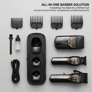 Máquina Cortadora de Pelo 3 en 1 con Motor Vectorial Maglev de 9700 RPM, Recortadora, Afeitadora, Set Profesional para Salón y Barbería, Inalámbrica - Product Image 6