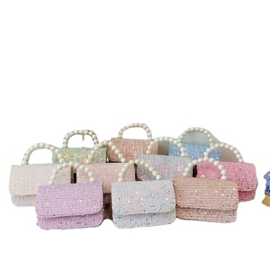 2026 Mini <b>Sequin</b> Crossbody Bag Cartoon Princess Cute <b>HandBag</b> Chain Pearl Coin Purse Bag for Girl RTS Bulk Mixed Order - Product Image 2