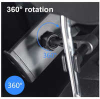 Support de téléphone et tablette pour appuie-tête de voiture, rotation à 360 degrés, anti-poussière, flexible, réglable, support de siège arrière universel