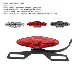 Feu arrière LED pour moto avec support, feu stop LED, feux auxiliaires pour moto, pièces détachées moto - Product Image 2