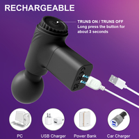 Pistolet de massage vibrant portable à 10 fréquences, moteur sans balais puissant, pour la stimulation clitoridienne et du point G, massage corporel