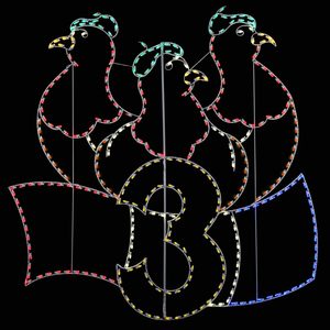 Tùy Chỉnh LED Dây Khung Hình 12 Ngày Giáng Sinh Ánh Sáng Motif Ngoài Trời Motif Đèn Số Cho Hạnh Phúc Năm Mới Trang Trí - Product Image 2