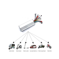 Contrôleur de moteur moyeu CC sans balais APTK 2024, 48/60V 30A 12-MOSFET en aluminium, 3 vitesses pour véhicules électriques - Vente chaude