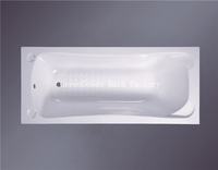 Baignoire acrylique antidérapante de grande taille, cursive de salle de bain, simple, 800X1800mm