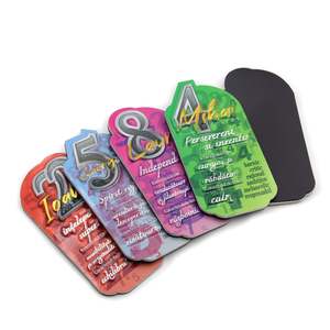 Aimants de réfrigérateur personnalisés en PVC, découpés à la forme, motif chat amusant, blocs décoratifs en plastique pour réfrigérateur - Product Image 6