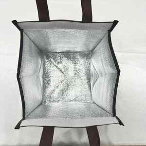 Disposable Insulated Bag Nonwoven Aluminium Customized Food Delivery Cooler Bag Custom Logo Reusable Thermal Bag - Product Image 6