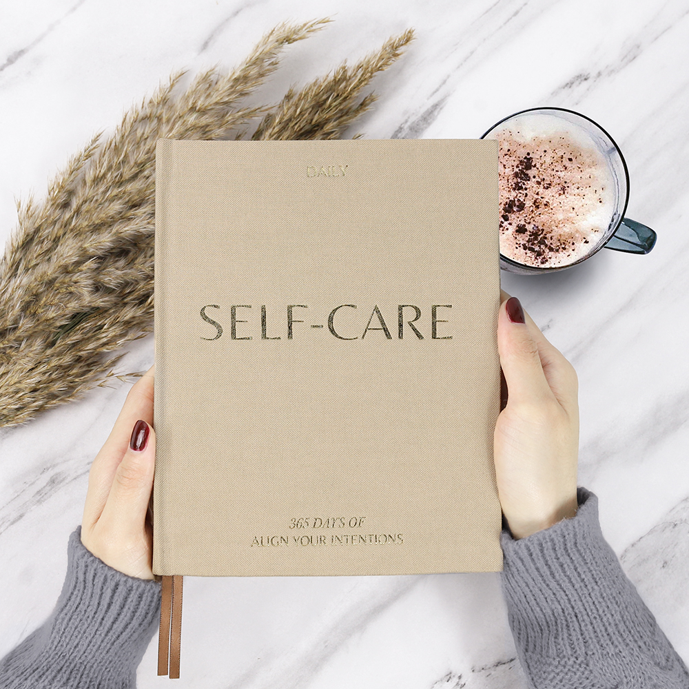 Персонализированный пользовательский простой Уход за собой Любовь Положительное здоровье Благодарность Журнал психического здоровья Планировщик питания для здоровья