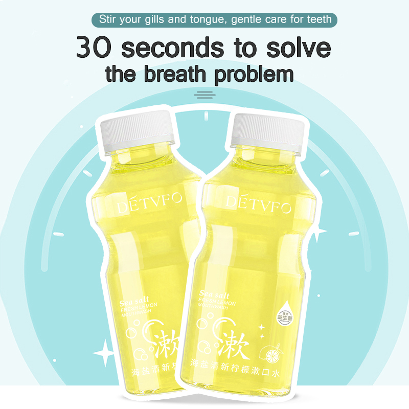 Освежитель воздуха с чашкой желе для отбеливания зубов, Лучший органический Кубок женьшеня, морская соль, лимон, жидкость для полоскания рта
