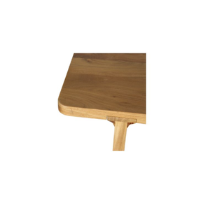 Table console d'appoint moderne en bois d'acacia massif avec finition marron rustique antique Forme rectangulaire convertible pour le salon - Product Image 4