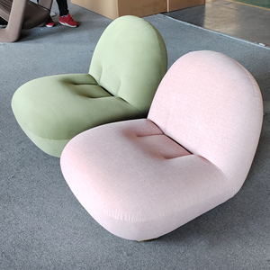Sillón <span class=keywords><strong>de</strong></span> tela moderno para sala <span class=keywords><strong>de</strong></span> estar, sofá perezoso individual giratorio, sillón <span class=keywords><strong>de</strong></span> ocio <span class=keywords><strong>de</strong></span> terciopelo supersuave personalizado - Product Image 6