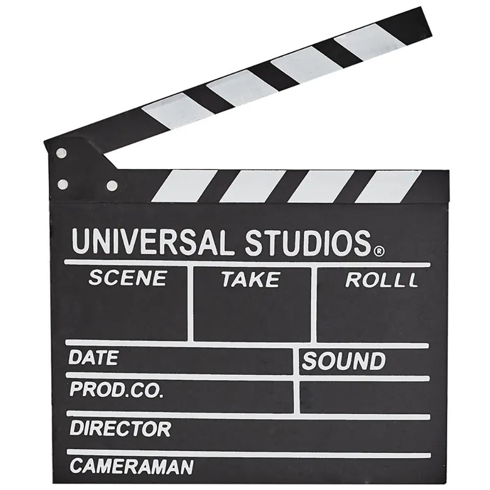 Wood Director Video Scene Clapperboard TV Movie Clapper Board 30x27x2cm Micro Video PropsMovie Shooting Props Action Film Slate