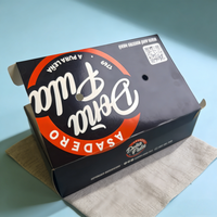 Boîtes d'emballage alimentaire noires personnalisées, contenants en carton recyclable de qualité alimentaire pour la restauration à emporter