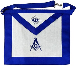 Masonic Master Masons Apron & Silver Working Tools Masonic Chain Collar Regalia Bundle Masonic Regalia Craft Apron - Product Image 2
