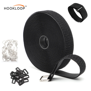 Nhà Máy Giá sức mạnh dính lại móc vòng lặp Dải ốc vít tự dính Hàng may mặc móc và vòng lặp băng với băng dính - Product Image 6