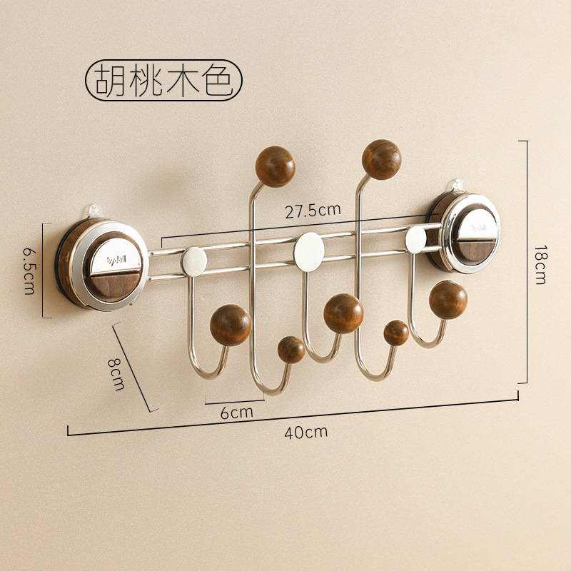 Suction cup door hook [Walnut color]