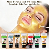 Masque Peel-Off au Mucus d'Escargot et Or 24K pour Nettoyage des Pores et Soin des Points Noirs, Hydratant et Éclaircissant, Tube, Logo Personnalisé, Vente en Gros, Beauté Coréenne