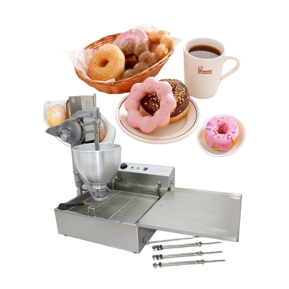 Processed Food From Shops Adjustable Size Donut Make Fryer Mini Donuts Food Processing Machinery ...