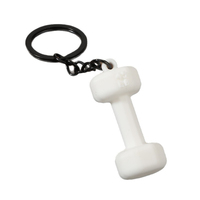 Équipement de fitness créatif - Porte-clés haltère - Porte-clés cadeau pour couple - Accroche-sac à dos
