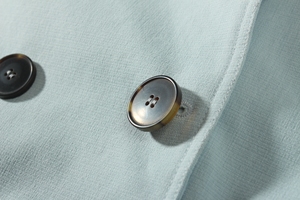 <span class=keywords><strong>Trench</strong></span> blu personalizzabile di alta qualità per le signore più dimensioni con la decorazione del bottone e la cintura della cintura per l'autunno - Product Image 5
